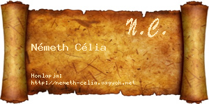 Németh Célia névjegykártya
